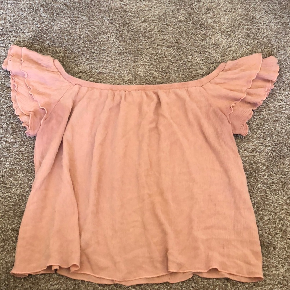 Pink off the shoulder top